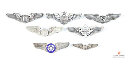 US Air Force, insignes de pilotes et spécialistes...