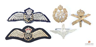 Armée anglaise : insigne de béret de parachutiste,...