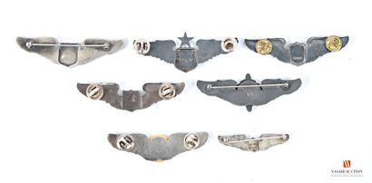 US Air Force, insignes de pilotes et spécialistes...