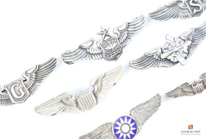 US Air Force, insignes de pilotes et spécialistes...