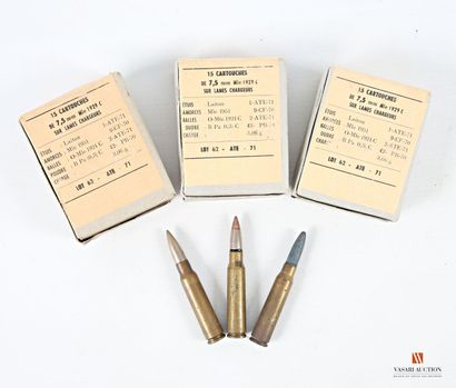 Munitions de catégorie C : 45 cartouches...