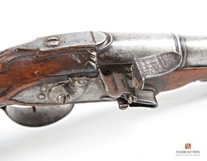 Paire de pistolets de carrosse, platine à...