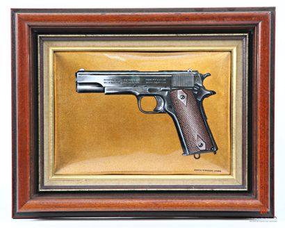 Pistolet Colt modèle 1911, véritable émail...
