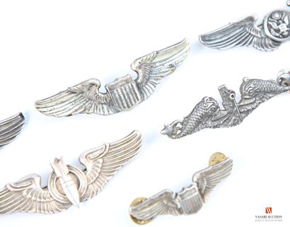 US Air Force, insignes de pilotes et spécialistes...