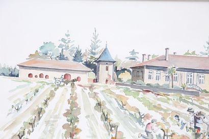 JAFFRE Albert (20th century) 
Harvest at...