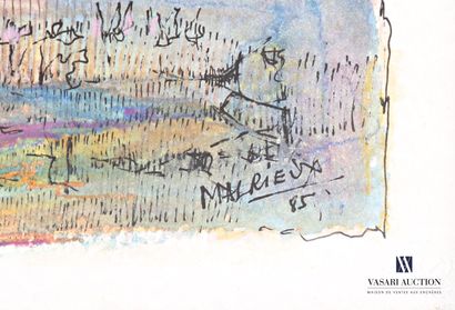 MALRIEUX Pierre (1920-2022) 
The harbor
Watercolor...
