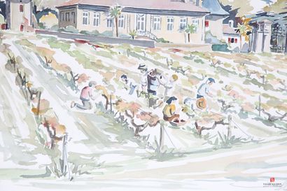 JAFFRE Albert (20th century) 
Harvest at...