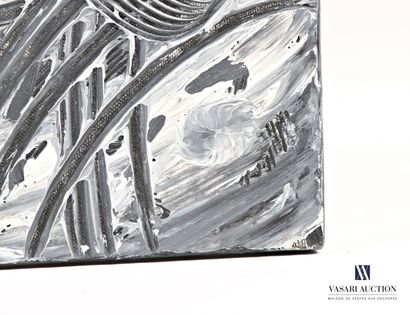Contemporary Art 
Black-and-white abstraction....