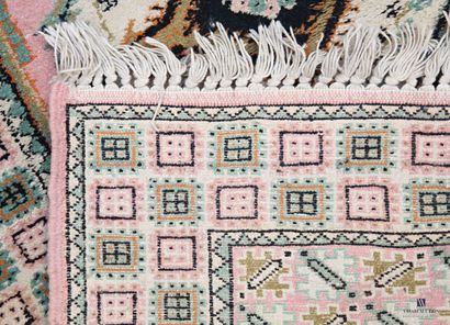 North African rug (wool warp, weft, and pile),...