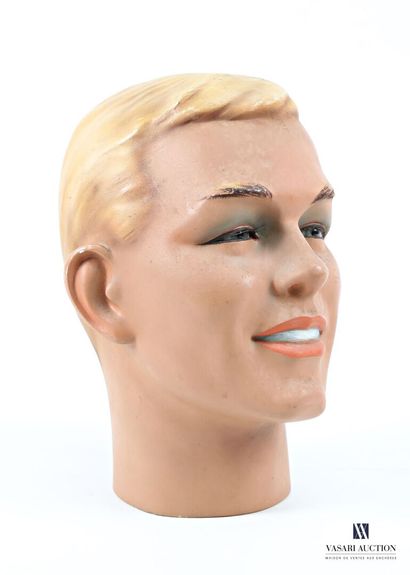SIEGEL PARIS
Polychrome painted plaster mannequin...