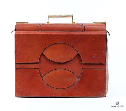 ITALY - SILVANI
Rectangular brown leather...