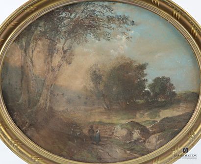 COIGNET Jules (1798-1860) 
Walkers on the...