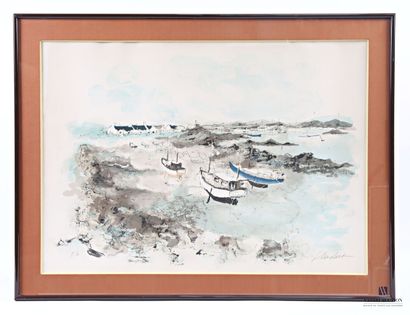 HUCHET Urbain (1930–2014), after
Boats at...