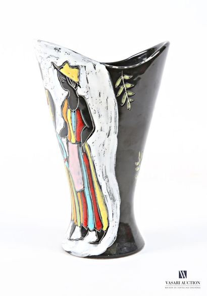 ROMACREA School - 
Tulip-shaped vase made...
