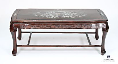 INDOCHINE
Varnished rosewood coffee table...