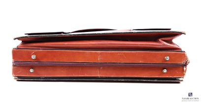 ITALY - SILVANI
Rectangular brown leather...