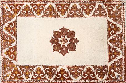 North African rug (wool warp, weft, and pile),...