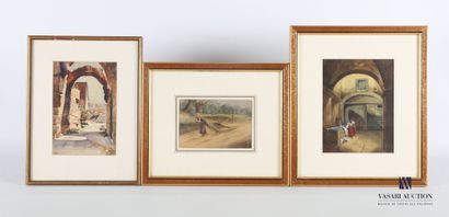 Set of three framed pieces:
- JACQUELINE...