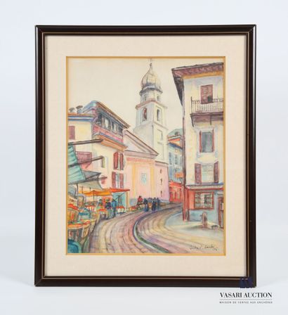 HARDY André-Pierre (1909-2005)
Animated street
Watercolor...