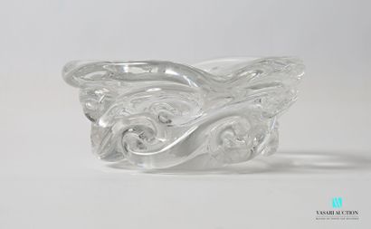 BACCARAT
Crystal ashtray, with a body edged...