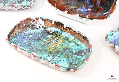 ROMACREA School of 
Set of four polychrome...