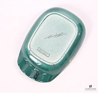 ROMACREA School of 
Glazed terracotta ashtray...