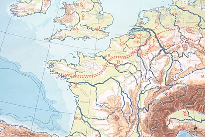 Hydrographic Chart of Europe - Ora hydrographische...