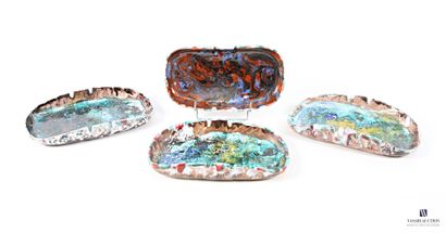 ROMACREA School of 
Set of four polychrome...