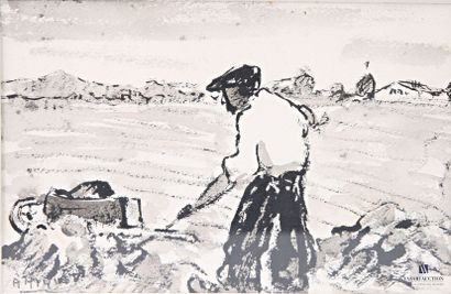 HIQUET Adolphe (1899-1965)
- The ploughman
-...