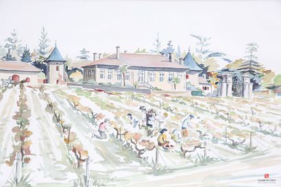JAFFRE Albert (20th century) 
Harvest at...