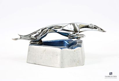 Hexagonal aluminum ashtray featuring a nickel-plated...