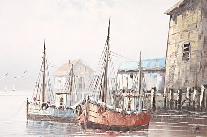 JONES, William (20th century)
Boats in the...