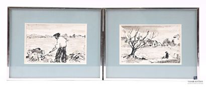 HIQUET Adolphe (1899-1965)
- The ploughman
-...