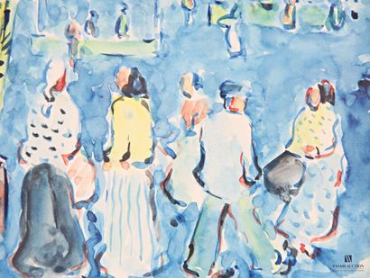 HIQUET Adolphe (1899-1965)
Market stroll...