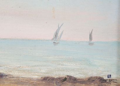 BAYLE Frédéric (1859-1904).
Lively seaside...