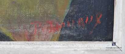 PARAUX P.
Dreamlike landscape 
Oil on canvas
Signed...