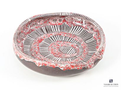 ROMACREA School 
Round terracotta ashtray,...