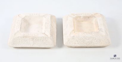 ROMACREA School of 
Pair of square terracotta...