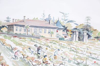 JAFFRE Albert (20th century) 
Harvest at...