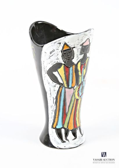 ROMACREA School - 
Tulip-shaped vase made...