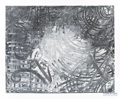 Contemporary Art 
Black-and-white abstraction....