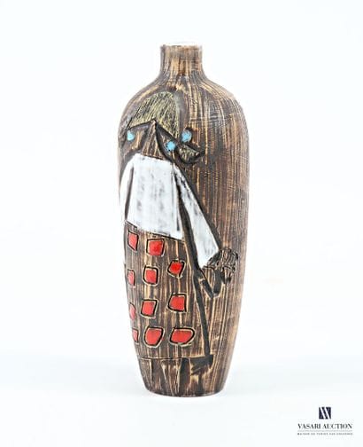 ROMACREA School 
Bottle-shaped vase made...