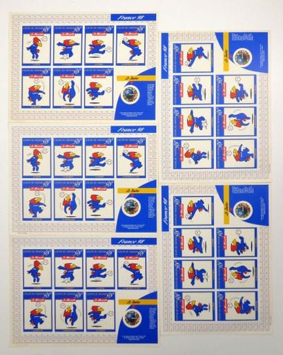 France 1998: World Cup, 5 special sheets,...