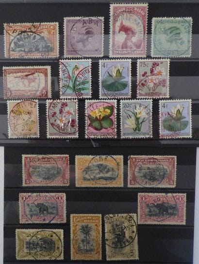 Belgian Congo: Special cancellations on 20...
