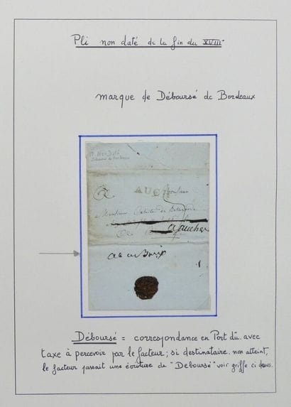 France: Undated letter from the late 18th...