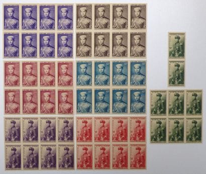 Vietnam 1954: No. 22/28, the block of 8,...