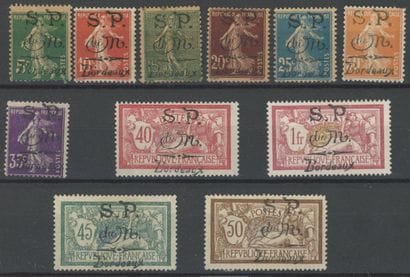 France: No. 1/11, Montenegrin Post, X, Y...