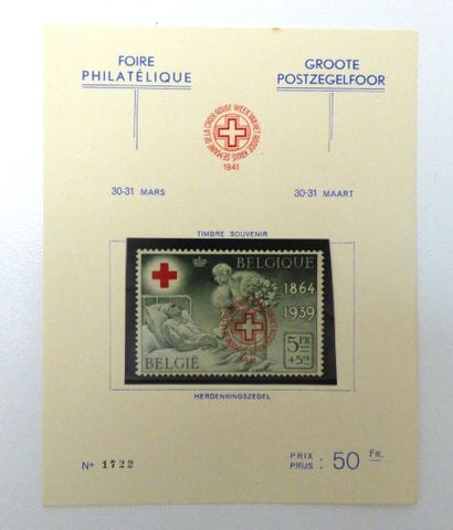 Belgique 1941 : Nr 582B, le timbre surchargé...