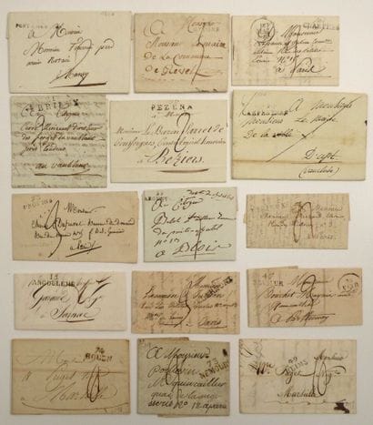 France: Pioneers, 15 letters with beautiful...