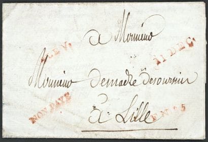 France: 1789, Lille Small Post Office, all...